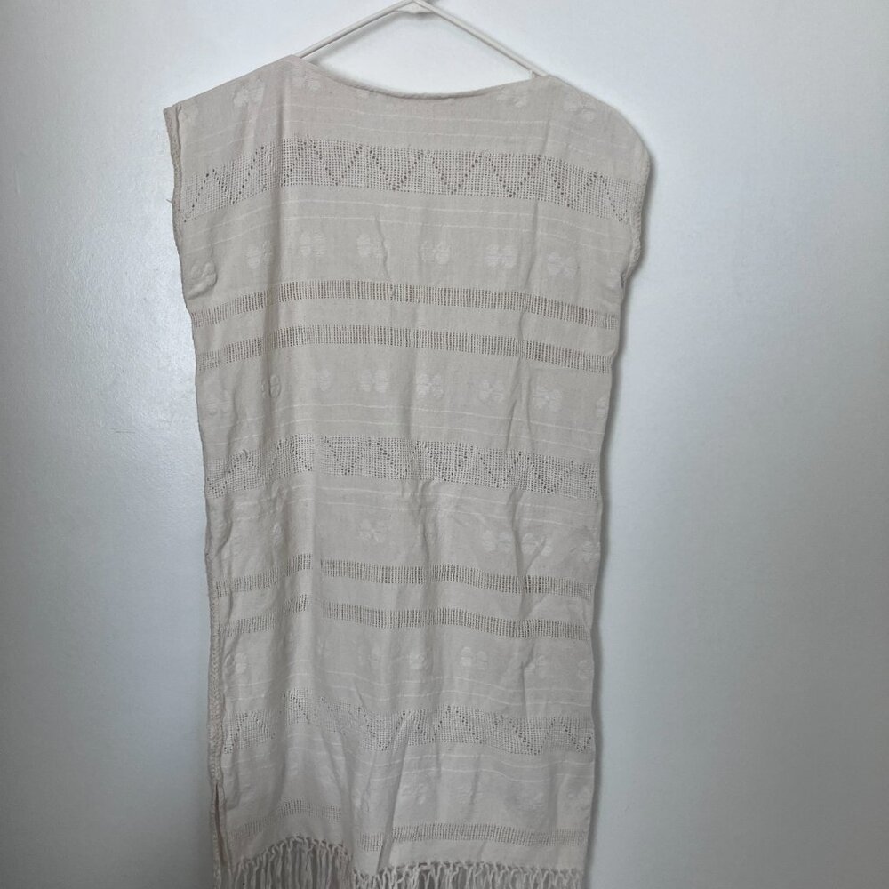 Bohemian Beach Summer Dress Woven Size Small 100% Cotton